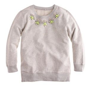 J.Crew Jeweled Sweatshirt